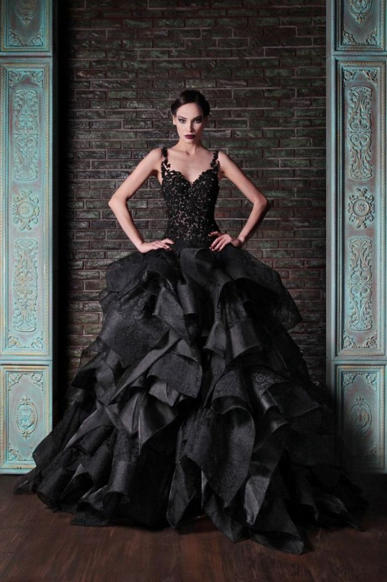 25 Glamorous Black Wedding Dresses - Luxury Pictures