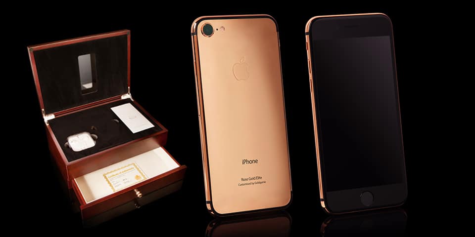 iPhone 8 24-carat gold inlaid with diamonds