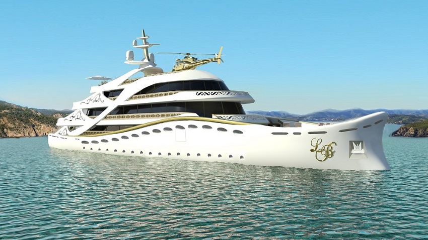 La Belle - The world's first luxury mega yacht designed specifically for a lady by Lidia Bersani