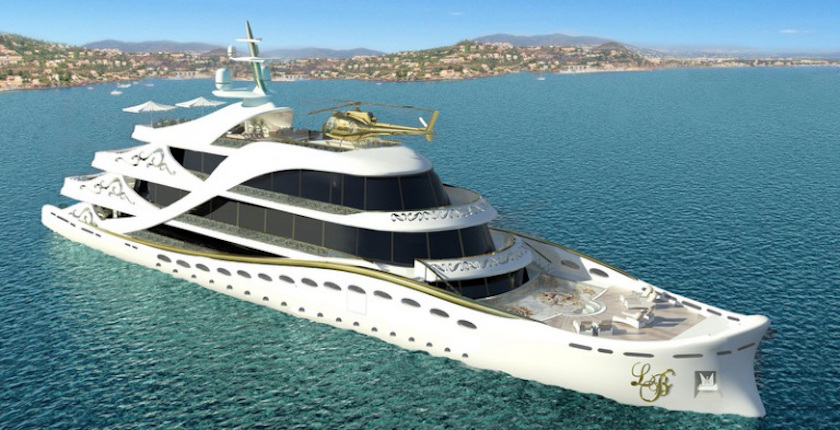 La Belle - The world's first luxury mega yacht designed specifically for a lady by Lidia Bersani