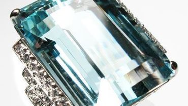 Natural Aquamarine & Diamond Cocktail Ring