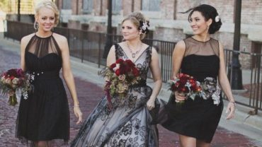 25 Glamorous Black Wedding Dresses