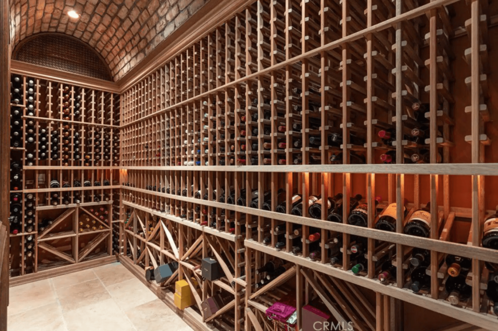 Mediterranean Home in Irvine, California - wine cellar