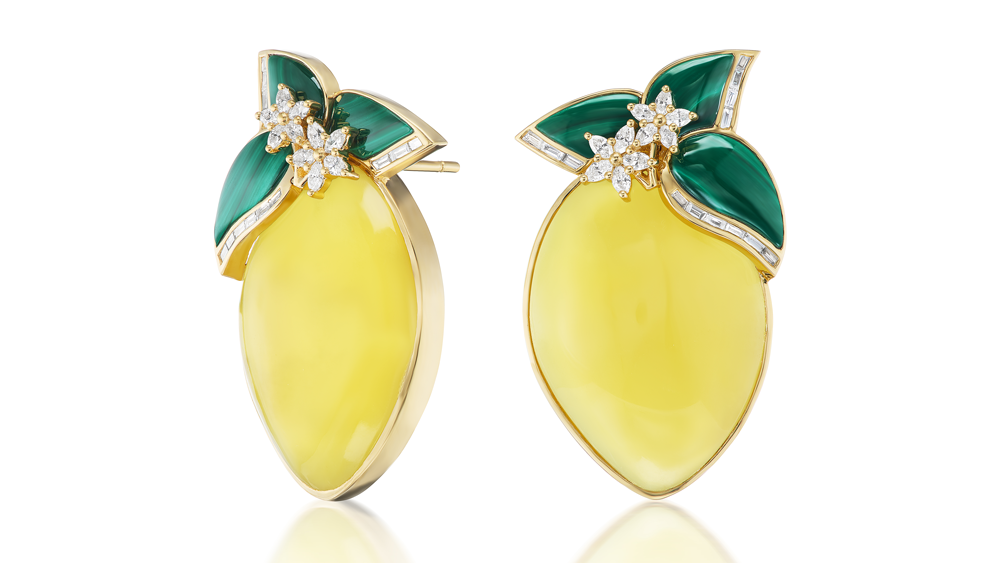 Sorellina Limoncello Yellow Opal Earrings