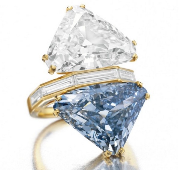 #5 Bulgari Blue Diamond Ring: .7 Million